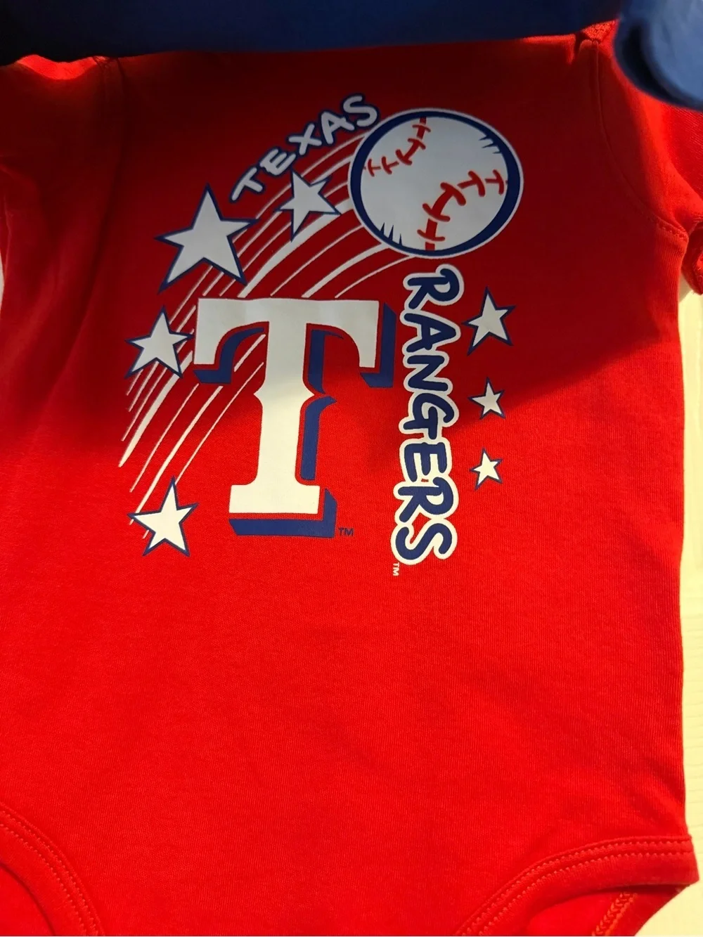 MLB Texas Rangers 3-pack Onesie Set